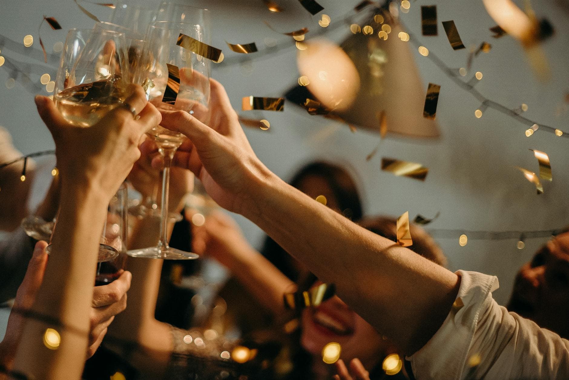 People celebrating and having a great time at a party